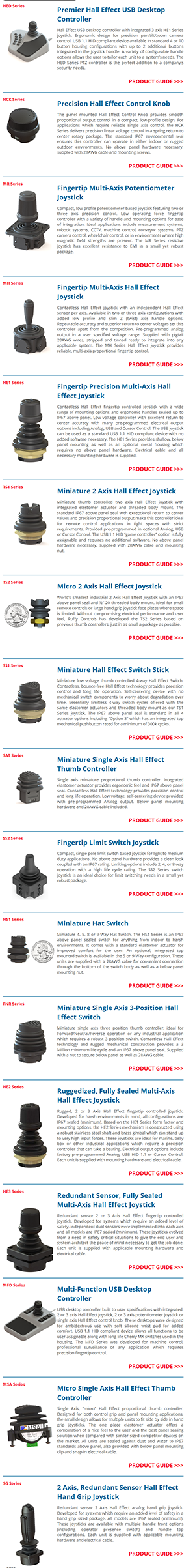 joysticks for Ultrasound machines